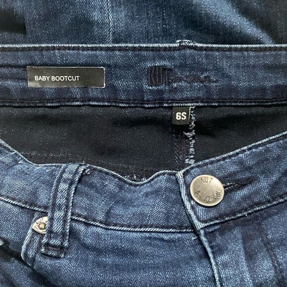 Kut From The Kloth Baby Boot Leg Dark Wash Mid Rise Jeans Women’s US Size 6 S - Picture 3 of 7